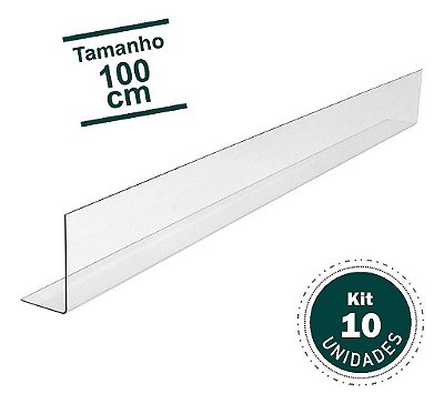 10 Cantoneira Aparadora Gondola 1metro Resistente Envio Hoje
