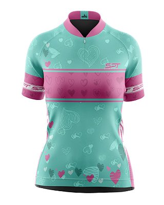 Camisa de Ciclismo Manga Curta Feminina Proteção Solar FPU 50+ Marca SPT - 17