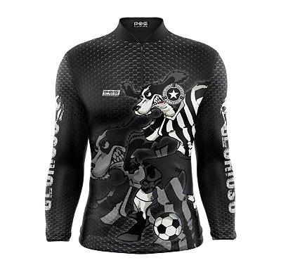 Camisa de Pesca Proteção Solar FPU 50+ Marca Pqs Fishing - Futebol -  Glorioso - Modelo 01