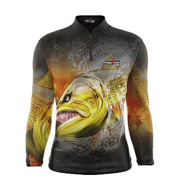 Camisa de Pesca Manga Longa Proteção Solar FPU 50+ Marca Pescador Fishing Coleção I Ref. 10