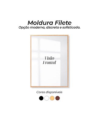 Quadro com moldura filete