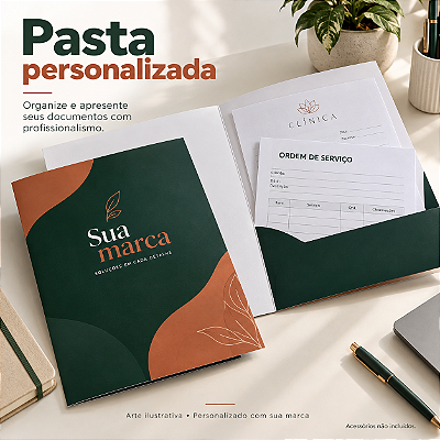 Pasta Personalizada com Orelha ou Bolsa Interna