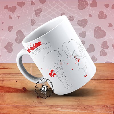Caneca dia dos namorados -Love is in the air