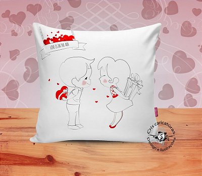 Almofada dia dos namorados - Love is in the air