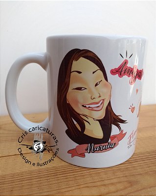 Caneca Amizade - caricatura
