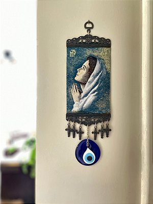 Passadeira Turca de Nossa Senhora Azul com Olho grego