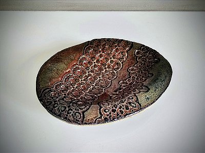 Prato Decorativo em Cerâmica Autoral • Peça Única • Chapada da Diamantina