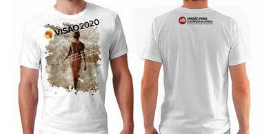 Camiseta Masculina: VISÃO 2020 - BRANCA