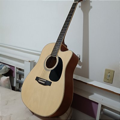 Violão Electroacústico Giannini Performance Gdc-1 Ceq Para Destros Natural Satin Verniz Fosco