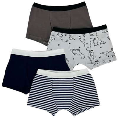Kit 6 Cuecas Boxer para Meninos – Leves, Confortáveis e Resistentes!