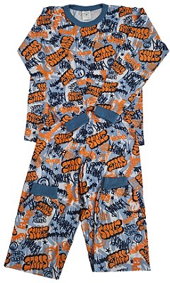 Pijama Infantil Menino 100% ALGODÃO com Punho – Leve, Macio e Charmoso