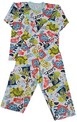 Pijama manga longa Meninos, 100% ALGODÃO – Para Sonhos Mais Aconchegantes