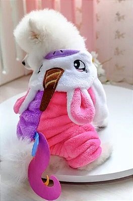 Roupa Pet Inverno Fantasia De Unicórnio, Cachorros - Gatos