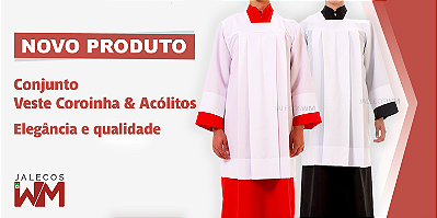 Veste Coroinha e Acólitos