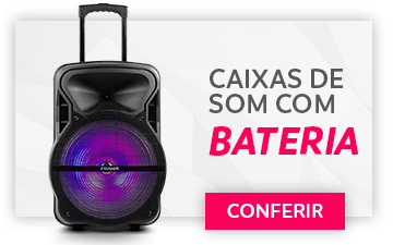 Caixas de Som com Bateria