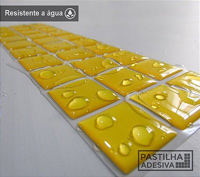 Faixa Pastilha Adesiva Resinada 27x8 cm - AT04 - Amarelo