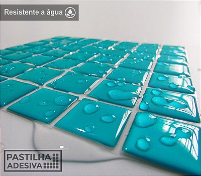 Placa Pastilha Adesiva Resinada 18x18 cm - AT065 - Verde