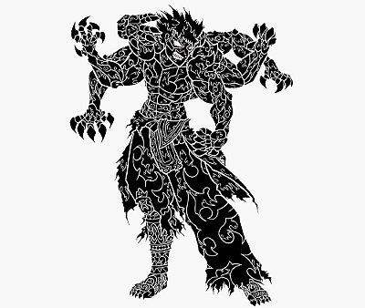 Enjoystick Asura's Wrath - Black and White