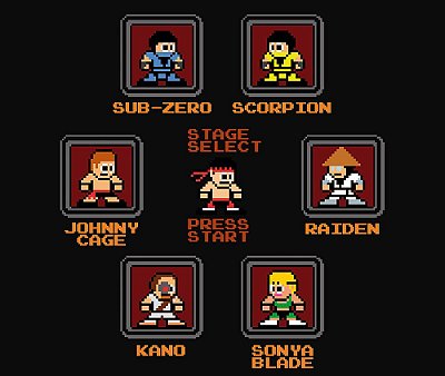 Enjoystick Mortal Kombat 8bits