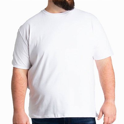 Camiseta Plus Size Algodão Penteado