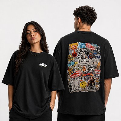 OVERSIZED ADESIVOS PRETA