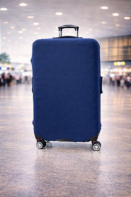 Capa para Mala Azul Malha Neoprene