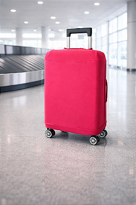 Capa para Mala de Viagem Malha Neoprene Vermelha