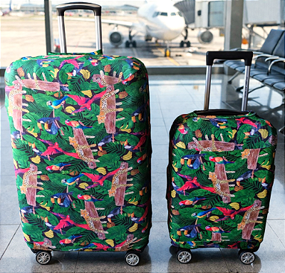Capa para mala de viagem suplex Amazônia