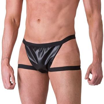 Cueca Couro Modelo Fio Dental Masculino (Tamanho Único)