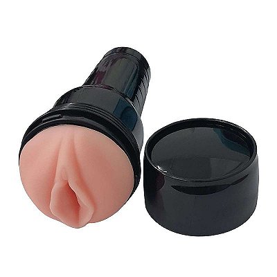 Masturbador Lanterna Formato de Vagina 22,5 x 7,8 cm - Material que Imita a Pele Humana