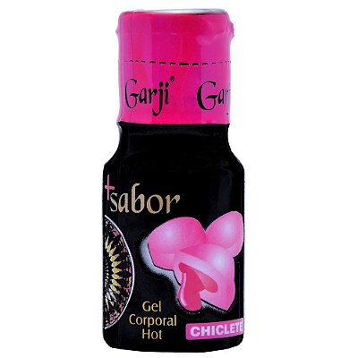 Calda Corporal com Sensação de Aquecimento - Sabor Chiclete (sexo oral) - Ideal para Saborear no Pênis, Seios ou Vagina