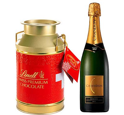 Combo Chandon 750ml + Chocolate Suíço Lindor Milk