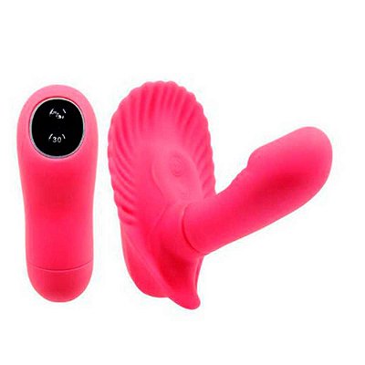 Vibrador Butterfly com Mini Pênis e 30 Velocidades