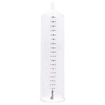 Acessório Para Bomba Peniana - Tubo Cilíndrico Transparente - PVC de Alto Impacto - Medidas: 21 x 6,0 cm