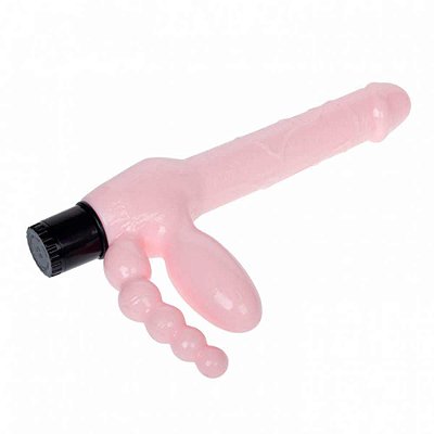 Super Strapless Dildo Realístico com Plug