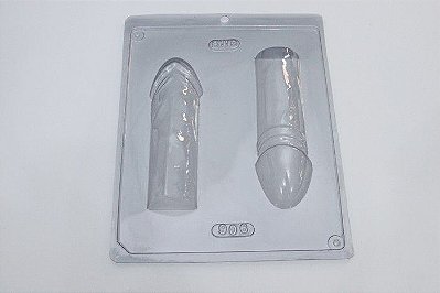 Forma Pênis de Chocolate Frente e Verso