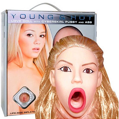 Boneca Inflável Loira Young & Hot - Importada U.S.A.