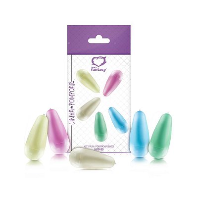 Kit Cones Pompoar - Peso Presos Fio Silicone - 5 Un.