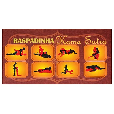 Jogo Erótico Sexual para Casal - Raspadinha com Posições do Kama Sutra - 01 Unidade em Rio Preto
