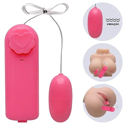 Cápsula Power - Vibrador Feminino - Controle Remoto - Multivelocidade - Rosa