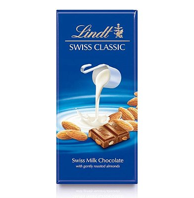 Chocolate Suíço Com Amêndoas Lindt Swiss Classic - 100g