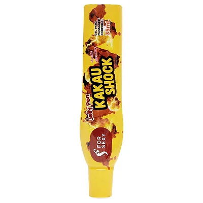 Kakau Shock Caneta Comestível Sabor Chocolate - Para Ser Tirada na Língua Sexo Oral - Sensação de Vibração - Excita e Dá Choquinhos - Pode Ser Usada por Qualquer Pessoa - Não Tem Contra Indicações - Destinada para +18 Anos