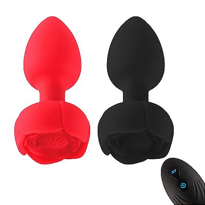 Plug Anal em Silicone com Controle Remoto Sem Fio - Vibrador Recarregável de 10 Funções - Não Tem Contra Indicações - Destinado para +18 Anos