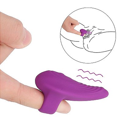 Dedeira Feminina Íntima Macia - Vibrador de Dedo para Estimular o Clitóris - Produto Indicado para Lésbicas - Material Soft Touch Macio e Atóxico - Não Tem Contra Indicações - Produto Destinado para +18 Anos
