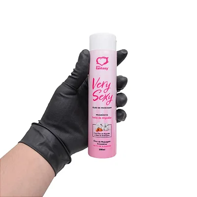 Very Sexy - Óleo de Massagem Sensual para o Casal - Aroma Leite de Algodão - Sexy Fantasy 100ml - Sem Contra Indicação - Destinado +18 Anos