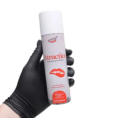 Desodorante Íntimo Aerossol Jato Seco - Aromático para Uso na Região Vaginal - Coleção Atraction Chillies 166ml/90g - Sem Contra Indicação - Destinado +18 Anos