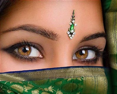 Bindi Indiano - 3° Olho - Adesivo Autocolante - Unitário Descartável - Acessório Feminino do Amor - Para Uma Noite Especial - 01 Unidade