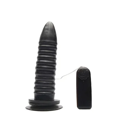 Plug Anal Boys - Gay Collection - Silicone Macio - Relevos Massageadores - Medidas: 16,5 x 3,6 cm - Sem Ftalatos / Antialérgico - Cor: Preto