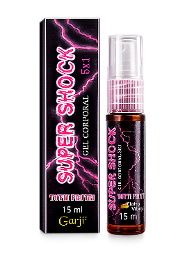 Super Shock Excitante Elétrico Spray Unissex 15ml Tutti Frutti Chiclete – Tecnologia Sensorial para Novas Experiências | Curadoria Castelo dos Prazeres