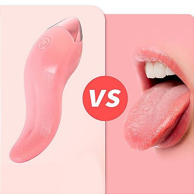 Vibrador de Clitóris - Formato de Língua - 10 Modos de Estimulação - Silicone Premium - Recarregável